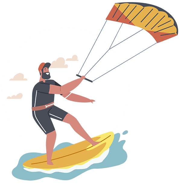 Kitesurfing